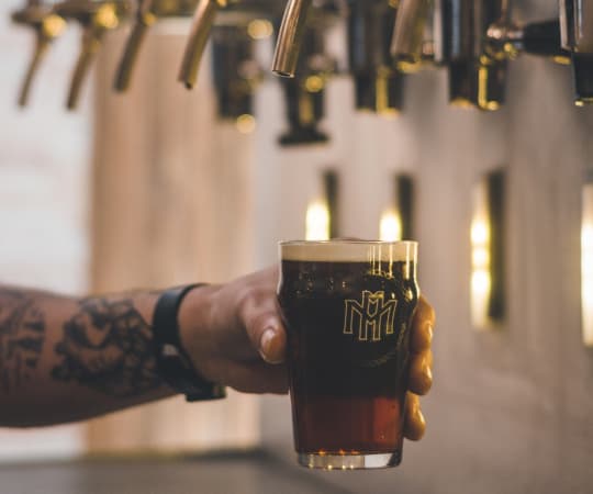 Remeslo craft beer poured fresh from the tap